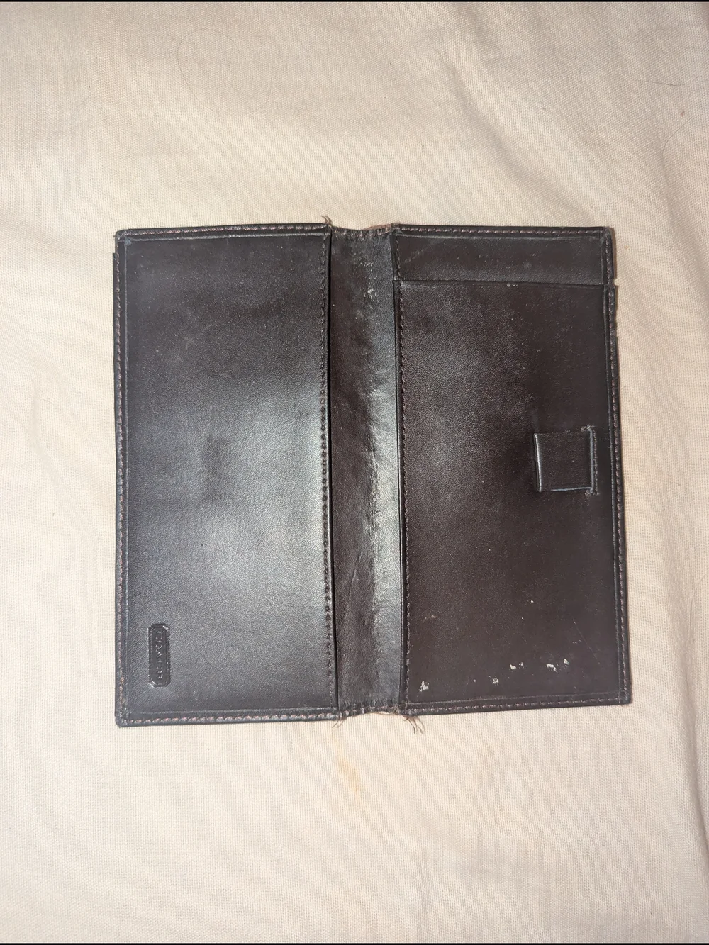 Coach Brown Signature Canvas Long Wallet